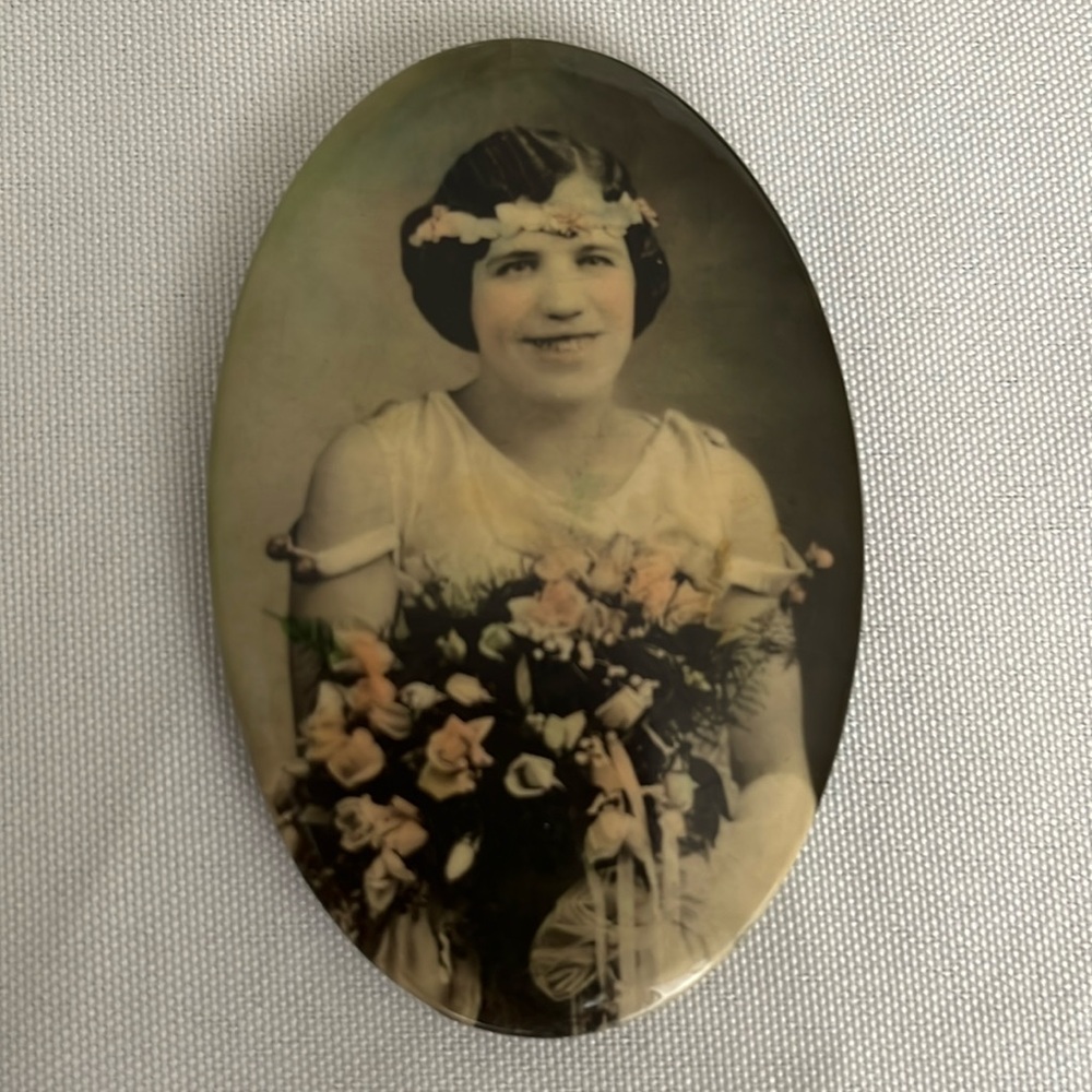 Antique Pocket Mirror, Commemorative
